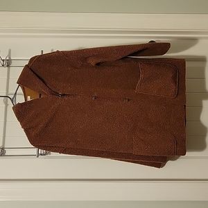 Max studio, 3 button hoodie,  brown,  size M